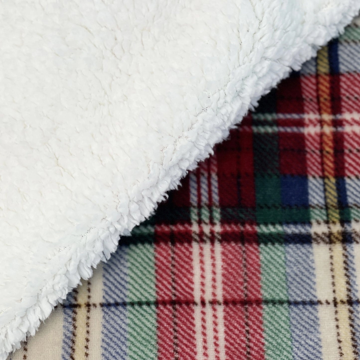 1pc Plaid Sherpa Blanket - Perfect Cozy Decor for Fall & Winter, Ideal